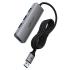 ACEFAST J17 4 in 1 USB Hub 5Gbps High Speed Data Transfer USB 3.0 Docking Station with 1m Cable - Gray